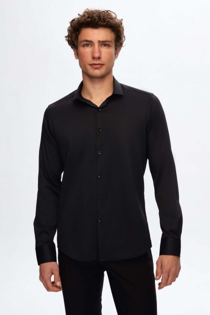 CAMASA NEAGRA SLIM FIT TWN