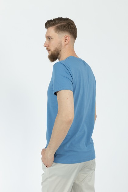 TRICOU ALBASTRU SLIM FIT TWN