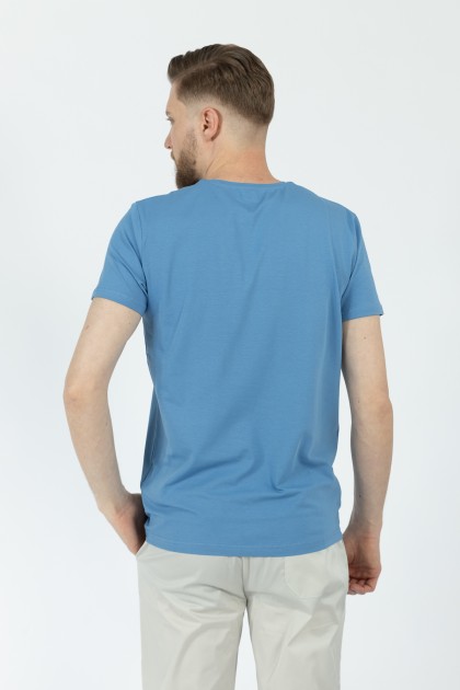 TRICOU ALBASTRU SLIM FIT TWN