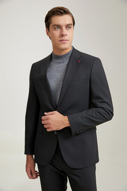 COSTUM NEGRU D'S DAMAT SLIM FIT