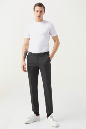 PANTALONI ANTRACIT D'S DAMAT REGULAR FIT