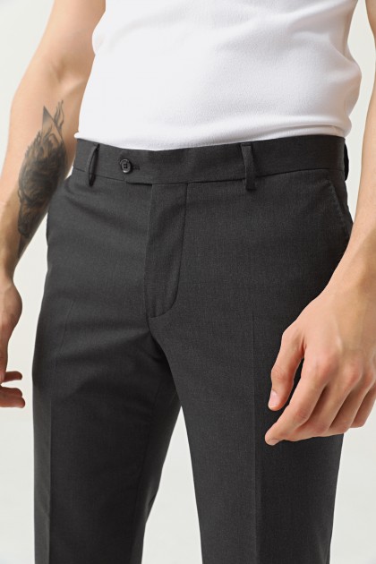 PANTALONI ANTRACIT D'S DAMAT REGULAR FIT