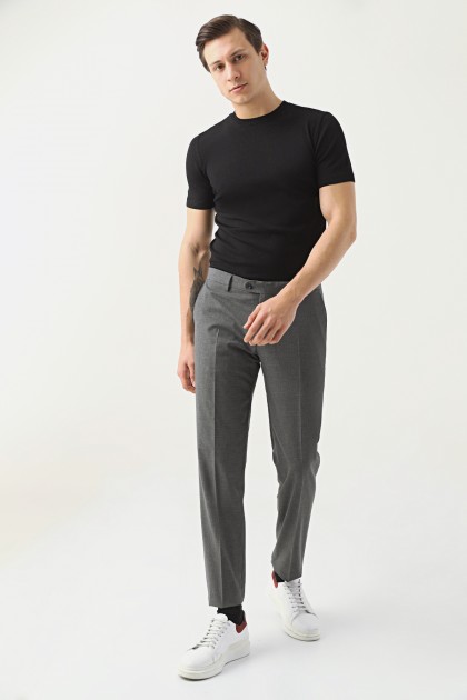 PANTALONI GRI  D'S DAMAT REGULAR FIT