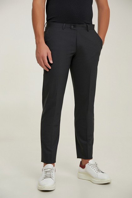 PANTALONI  NEGRI D'S DAMAT REGULAR FIT