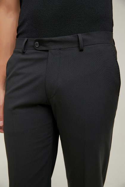 PANTALONI  NEGRI D'S DAMAT REGULAR FIT