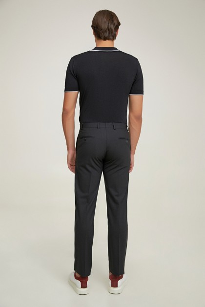 PANTALONI  NEGRI D'S DAMAT REGULAR FIT