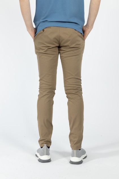 PANTALONI CHINO BEJ SLIM FIT TWN