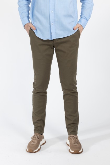 PANTALONI CHINO KAKI SLIM FIT TWN