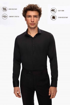 CAMASA NEAGRA SLIM FIT TWN