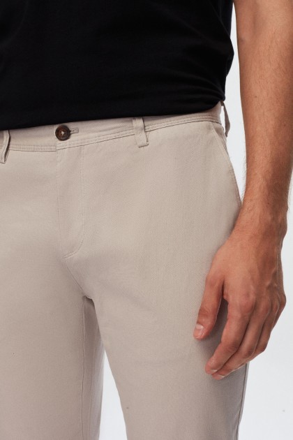 PANTALONI CHINO BEJ SLIM FIT TWN