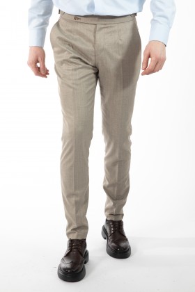 PANTALONI BEJ SLIM FIT D'S DAMAT